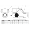 Обратный клапан шаровый резьбовой NRB-T, Rp 1 1/2", PN 16, NRB